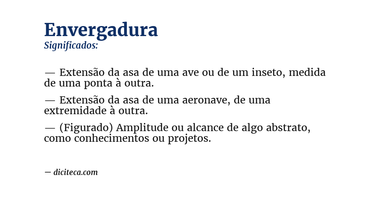 Significado de envergadura