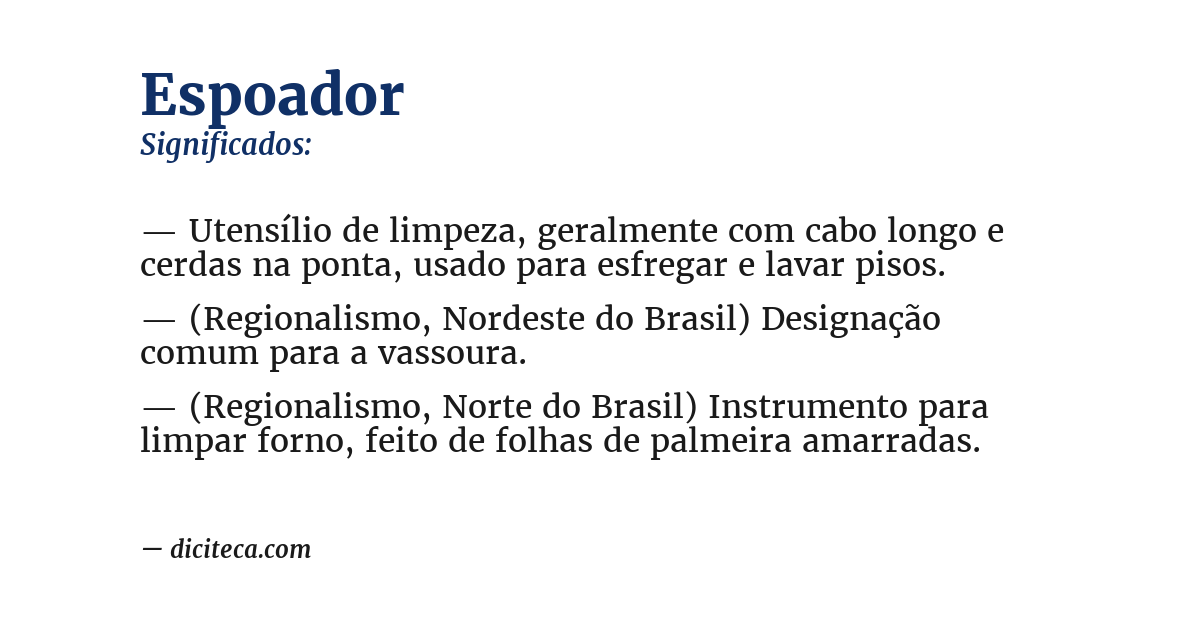 Significado de espoador