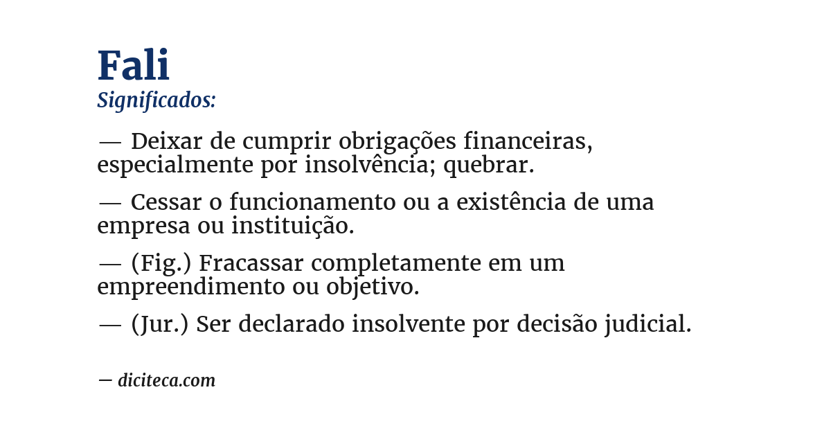 Significado de fali