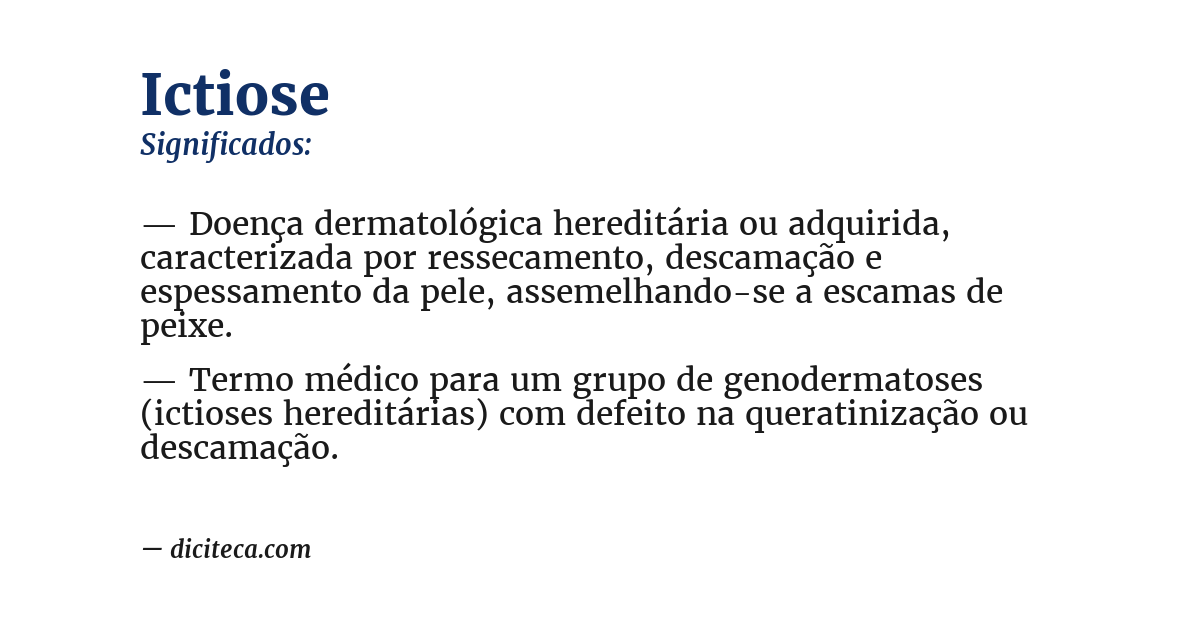 Significado de ictiose