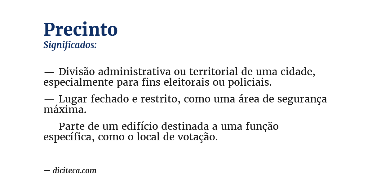 Significado de precinto
