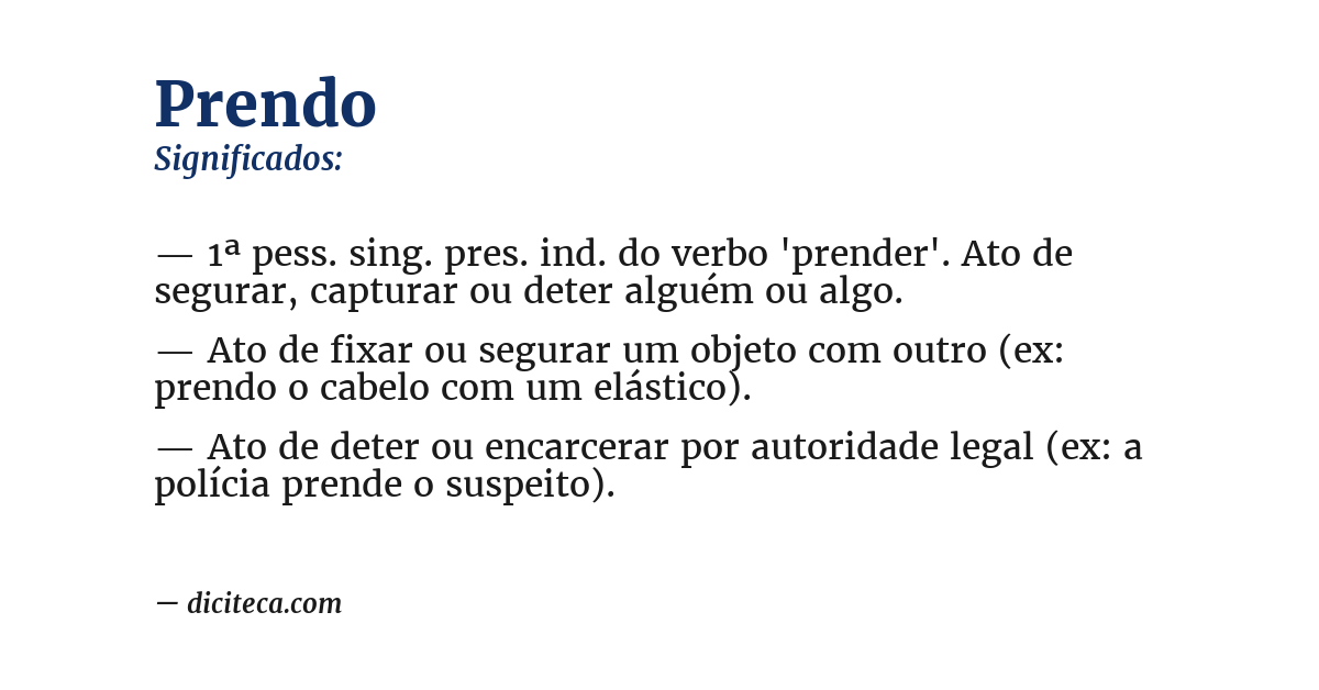 Significado de prendo