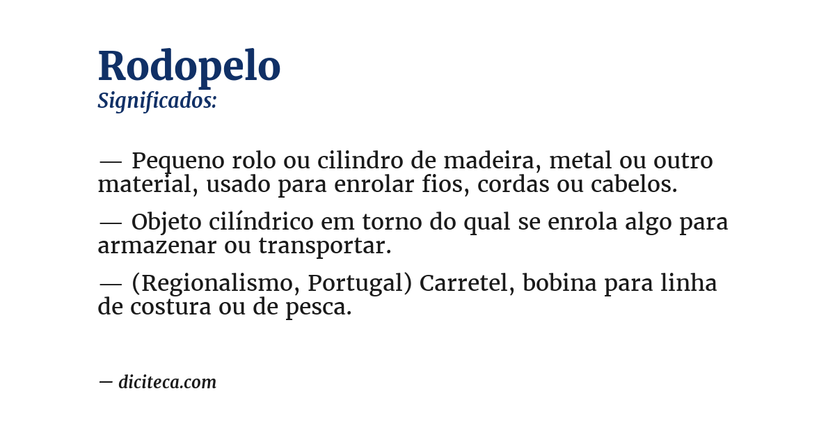 Significado de rodopelo