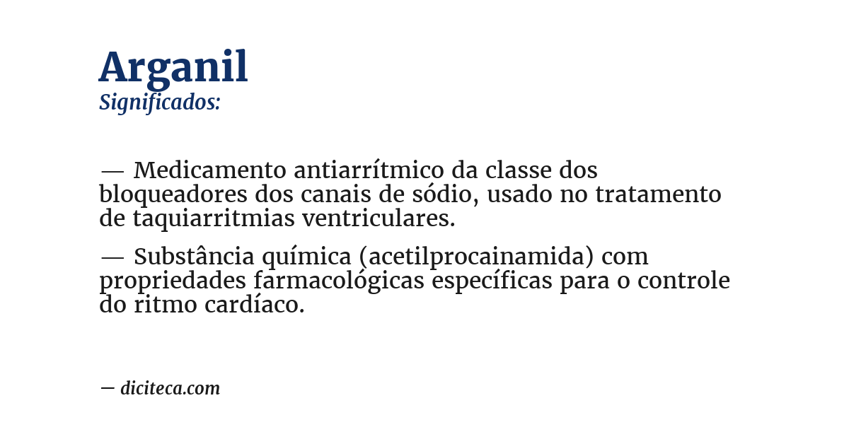Significado de arganil