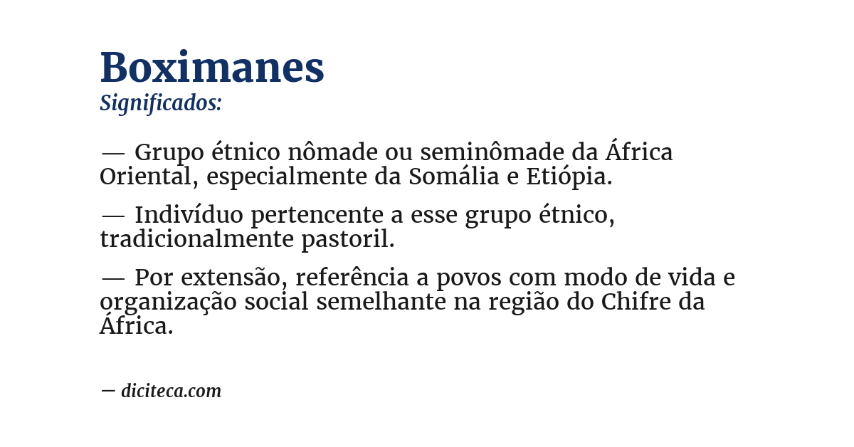 Significado de boximanes
