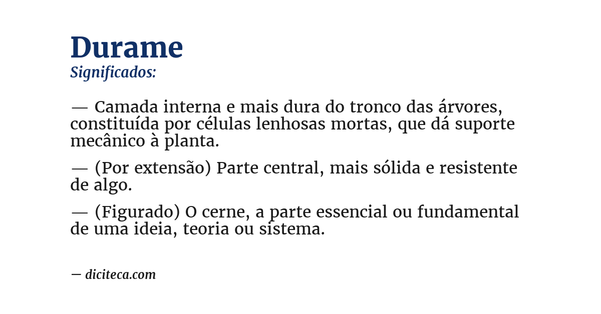 Significado de durame