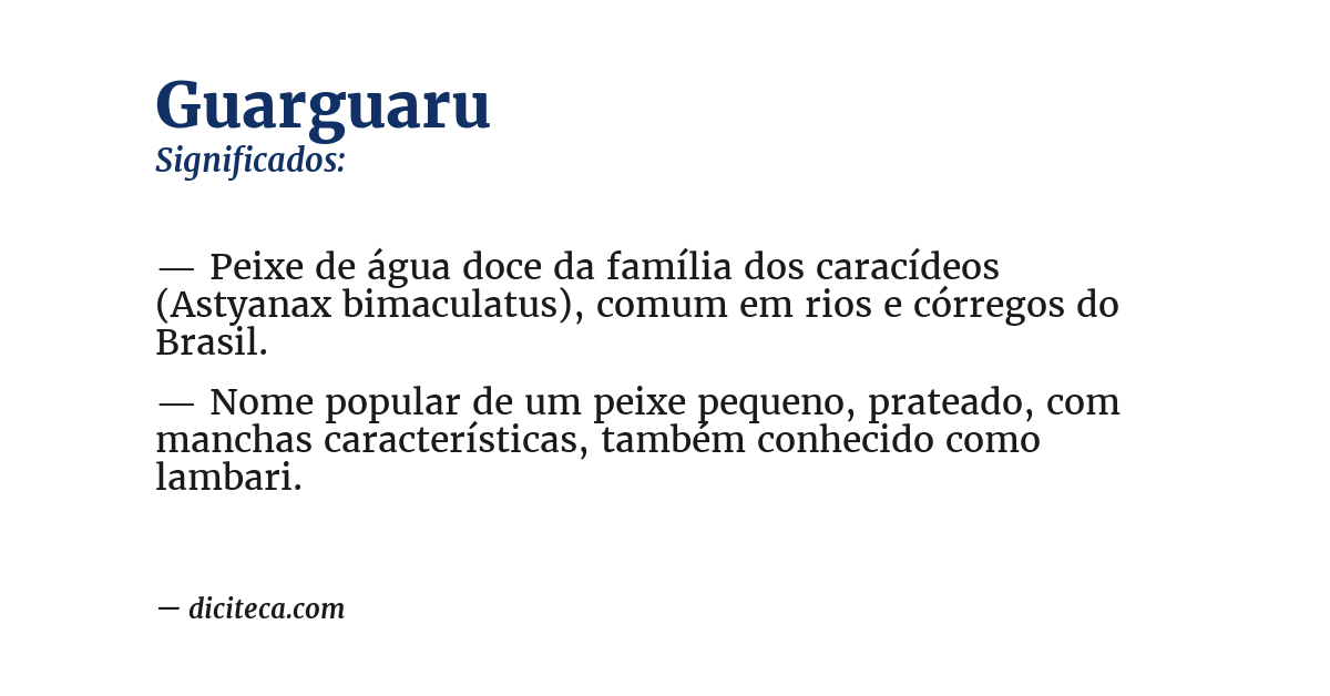 Significado de guarguaru
