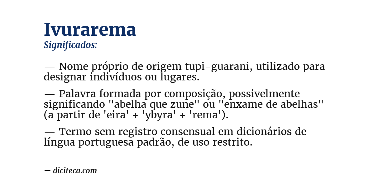 Significado de ivurarema