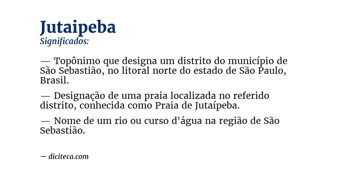 Significado de jutaipeba