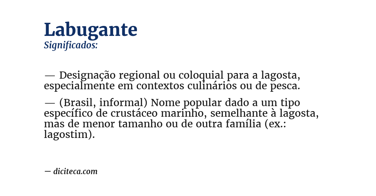 Significado de labugante