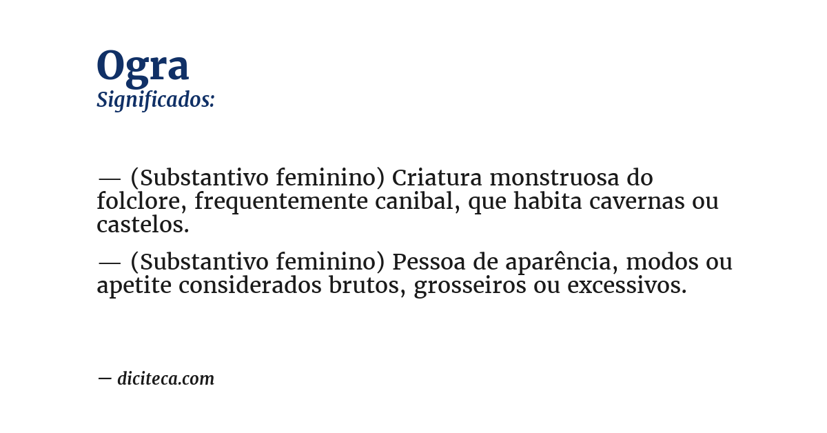 Significado de ogra