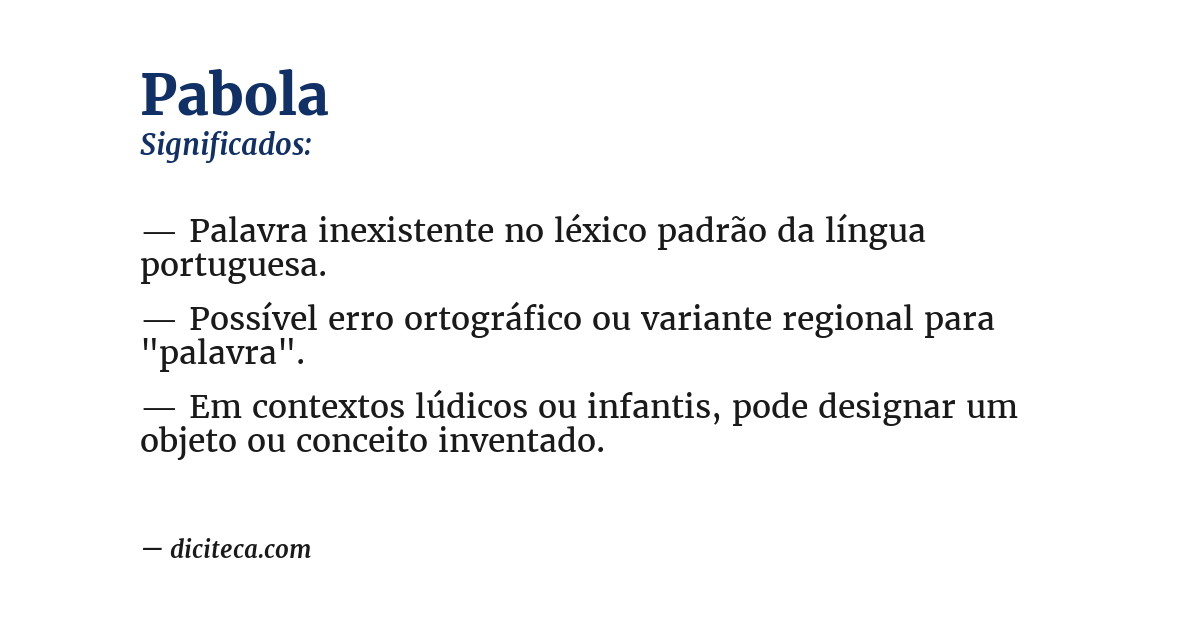 Significado de pabola