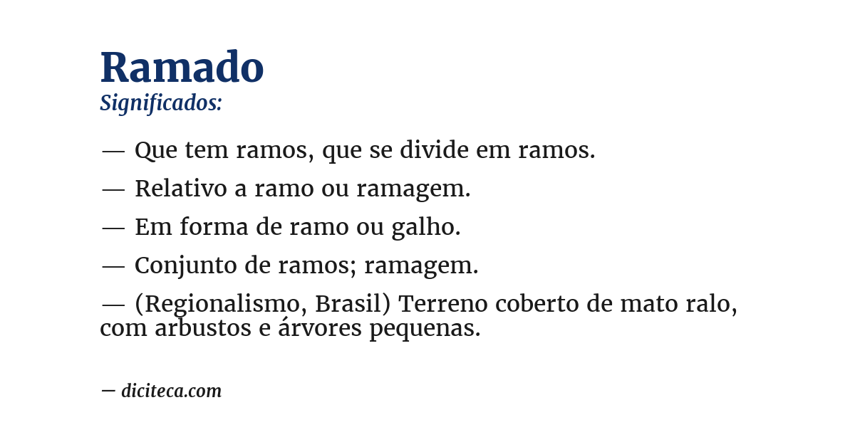 Significado de ramado