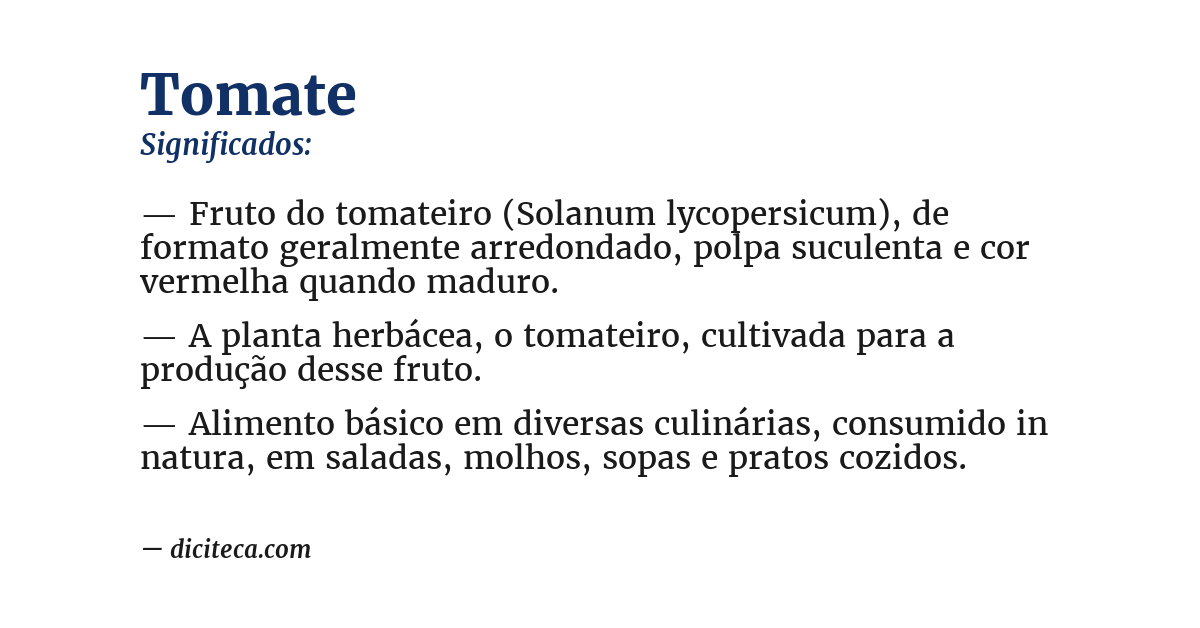 Significado de tomate