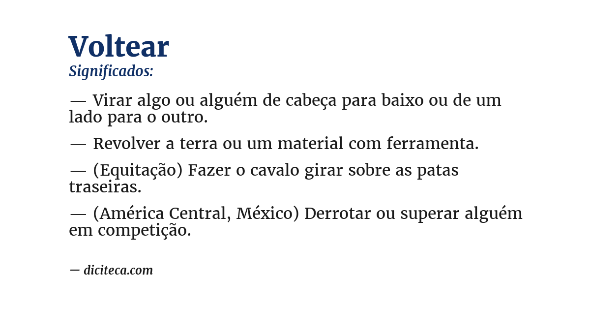 Significado de voltear