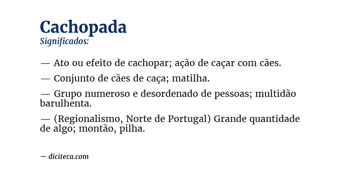 Significado de cachopada