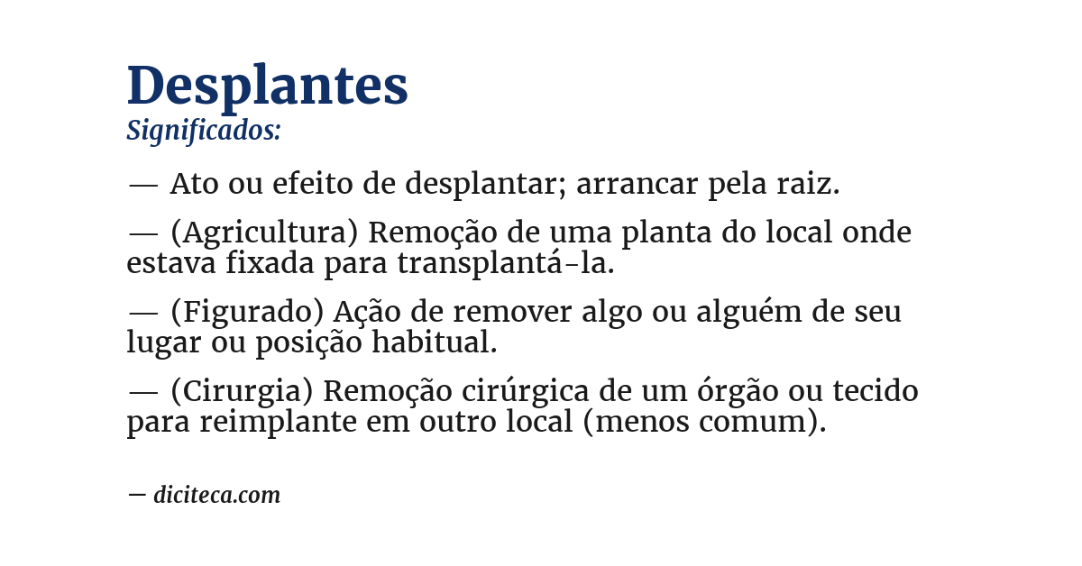 Significado de desplantes