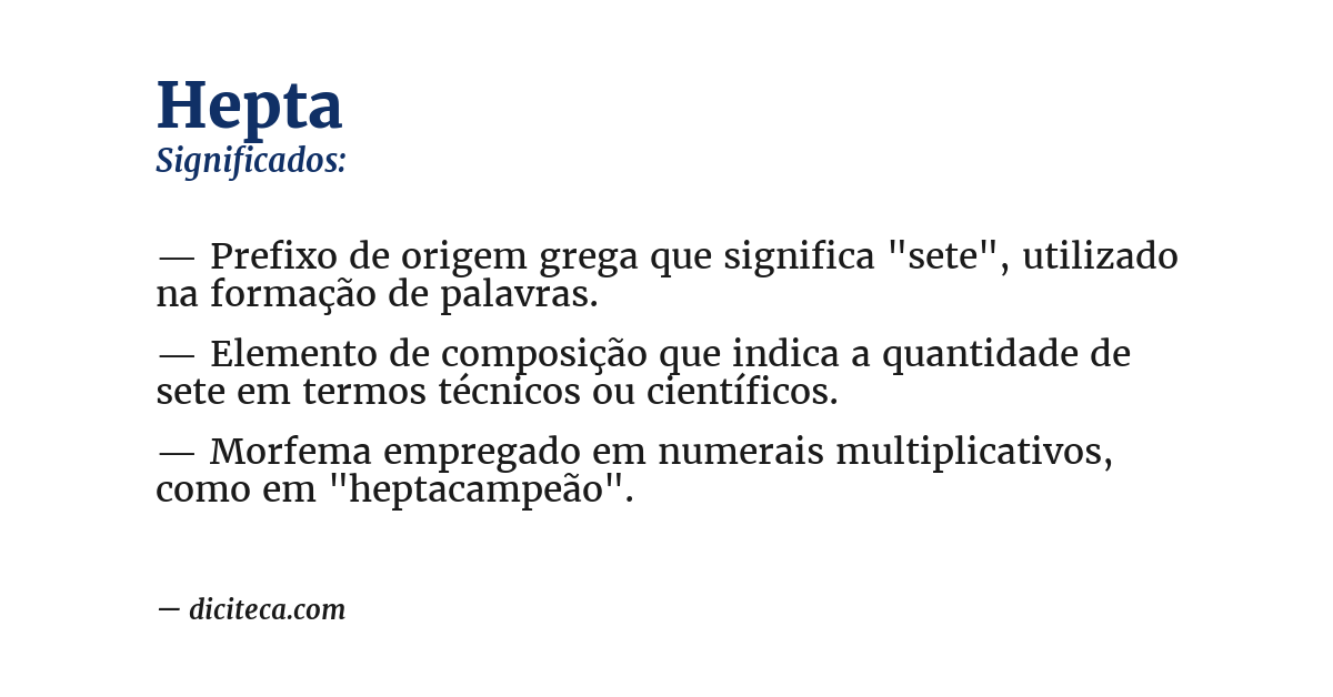 Significado de hepta