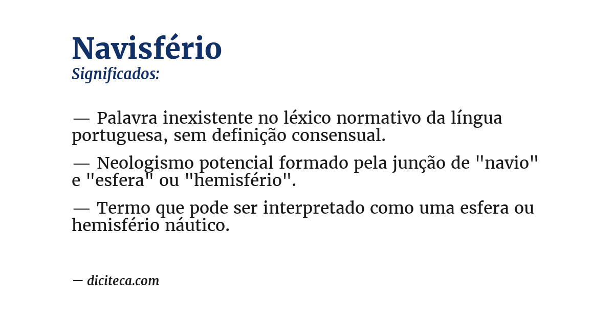 Significado de navisfério