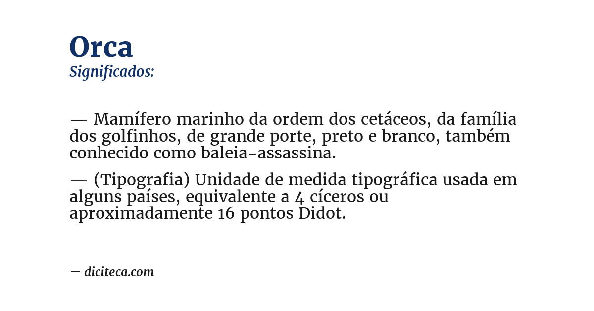 Significado de orca