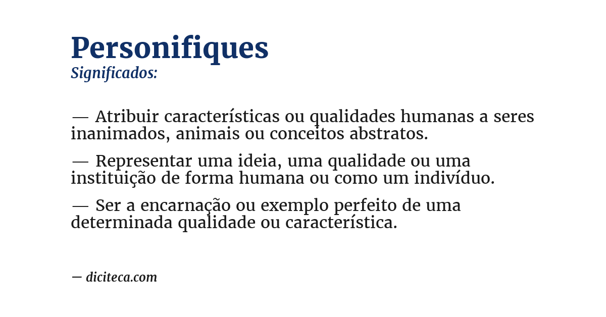 Significado de personifiques