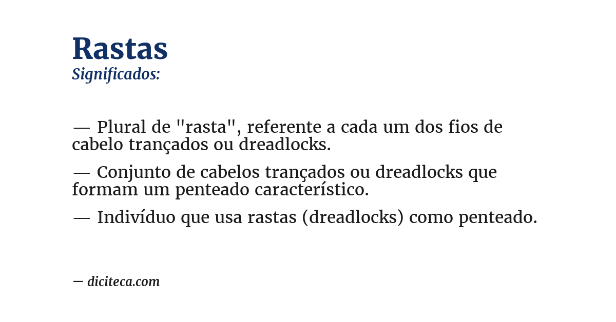 Significado de rastas