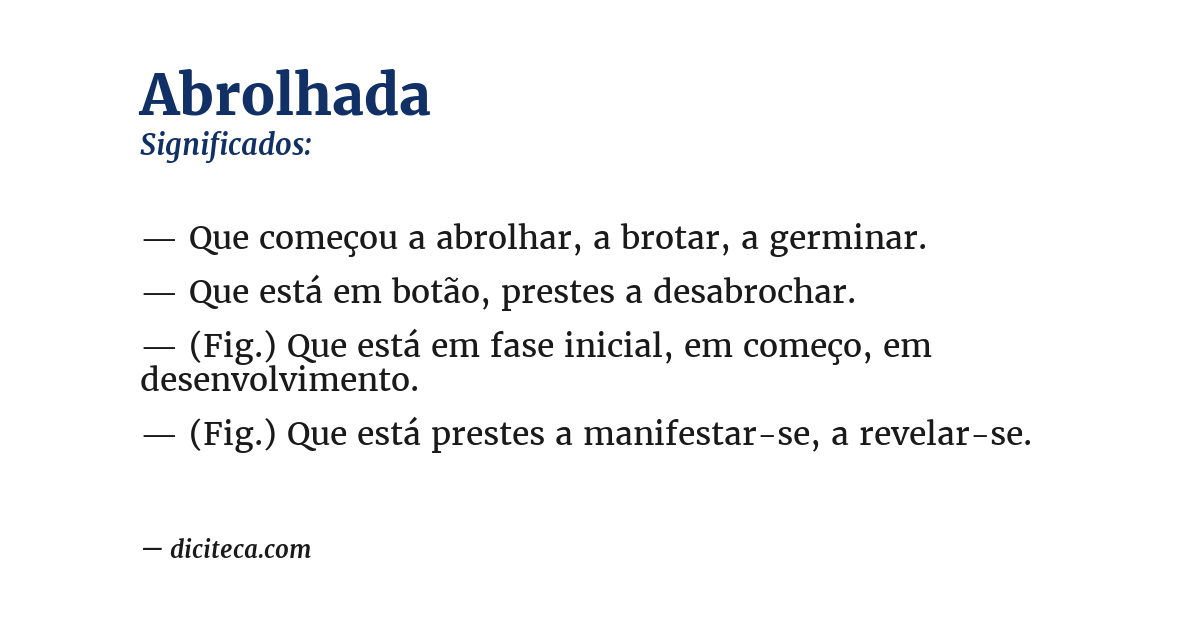 Significado de abrolhada