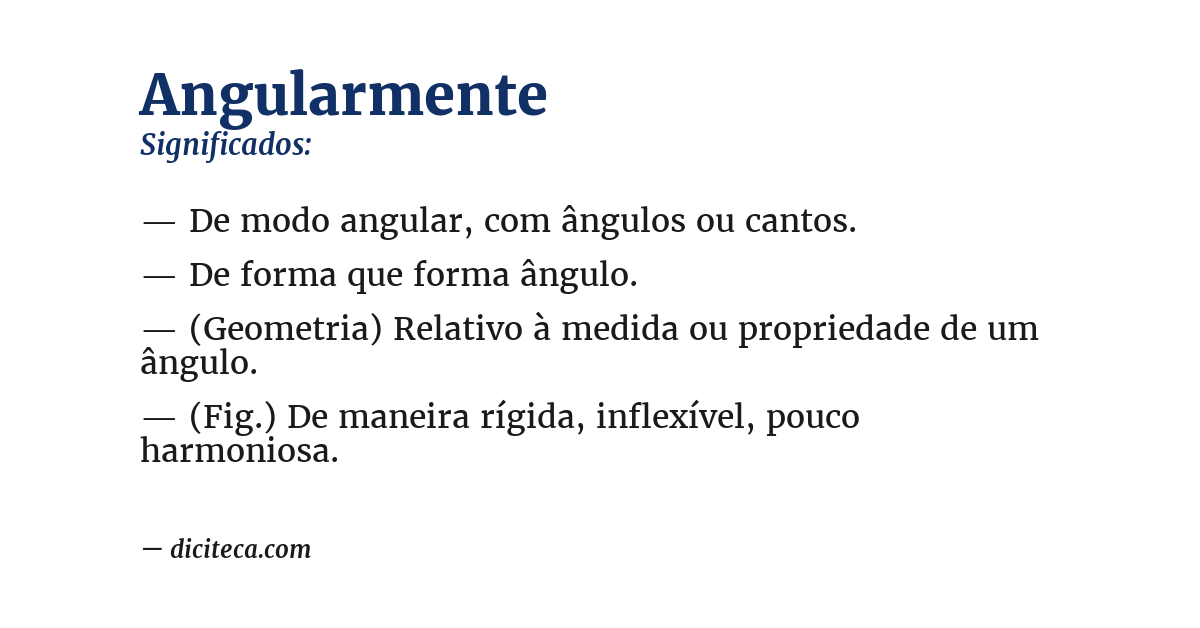Significado de angularmente