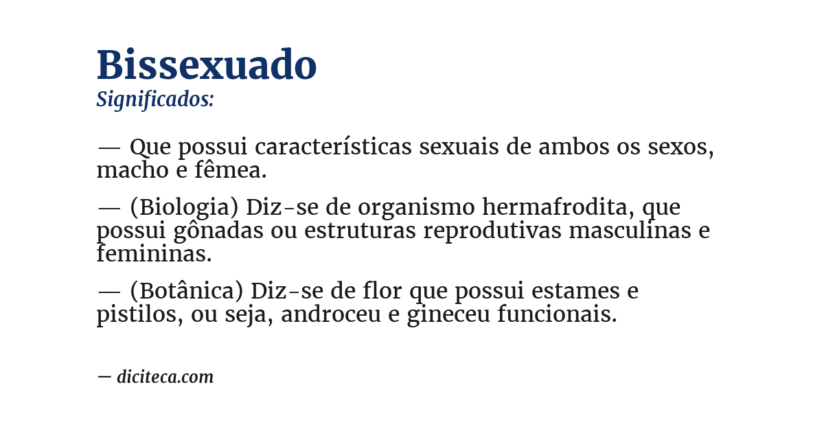 Significado de bissexuado
