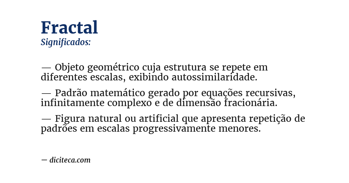 Significado de fractal