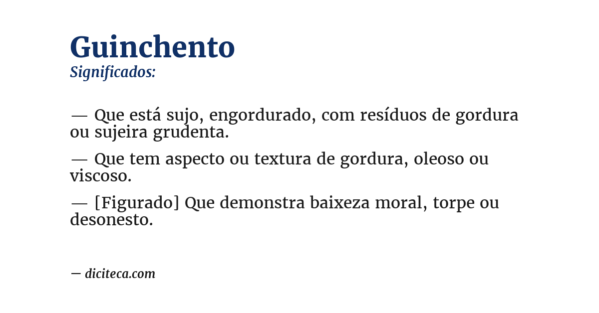 Significado de guinchento