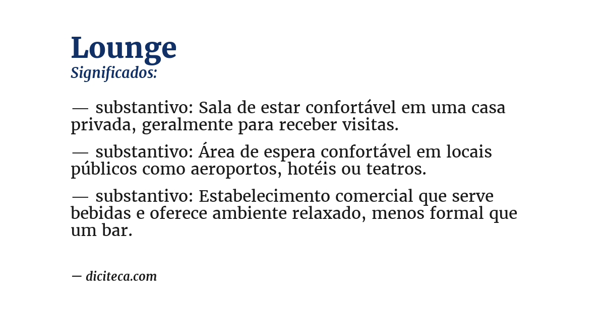 Significado de lounge