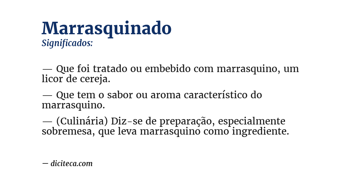 Significado de marrasquinado