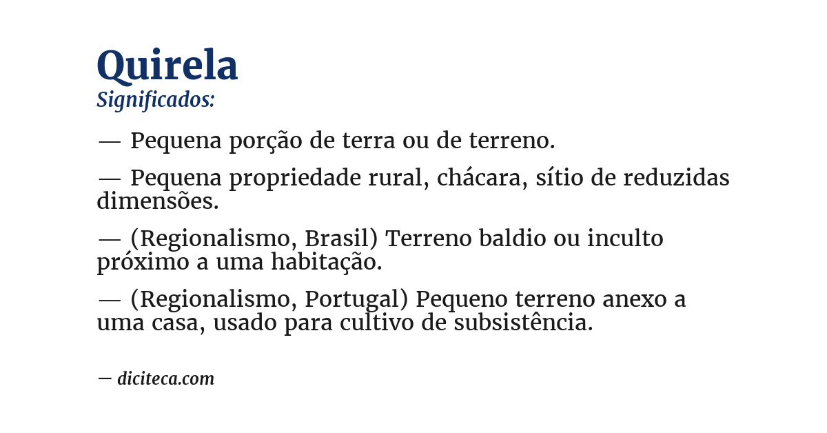 Significado de quirela