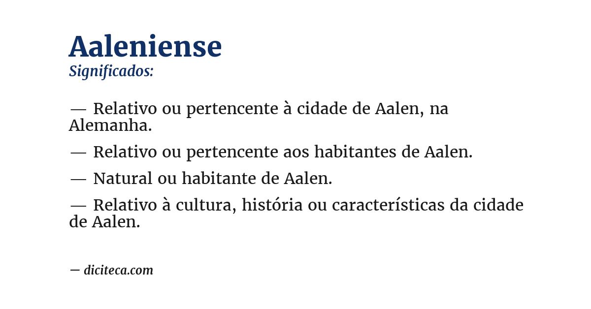 Significado de aaleniense