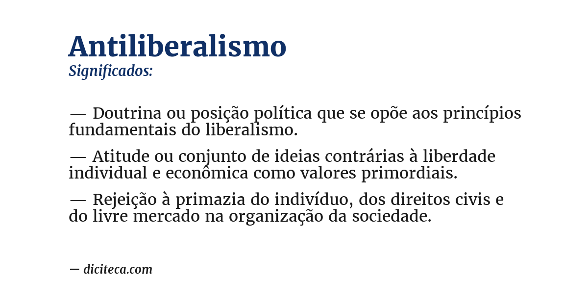 Significado de antiliberalismo