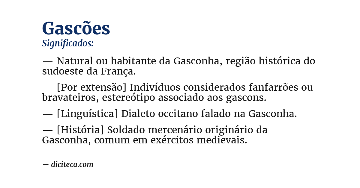 Significado de gascões