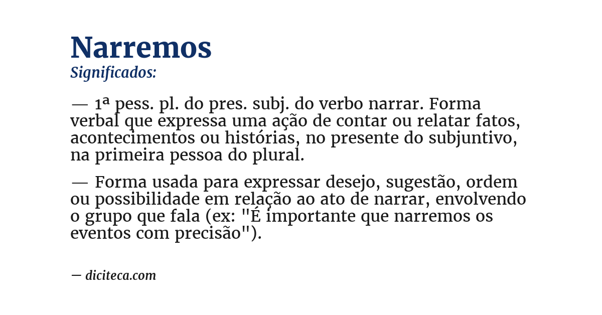 Significado de narremos