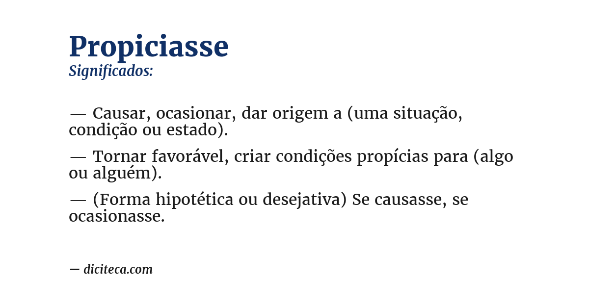 Significado de propiciasse