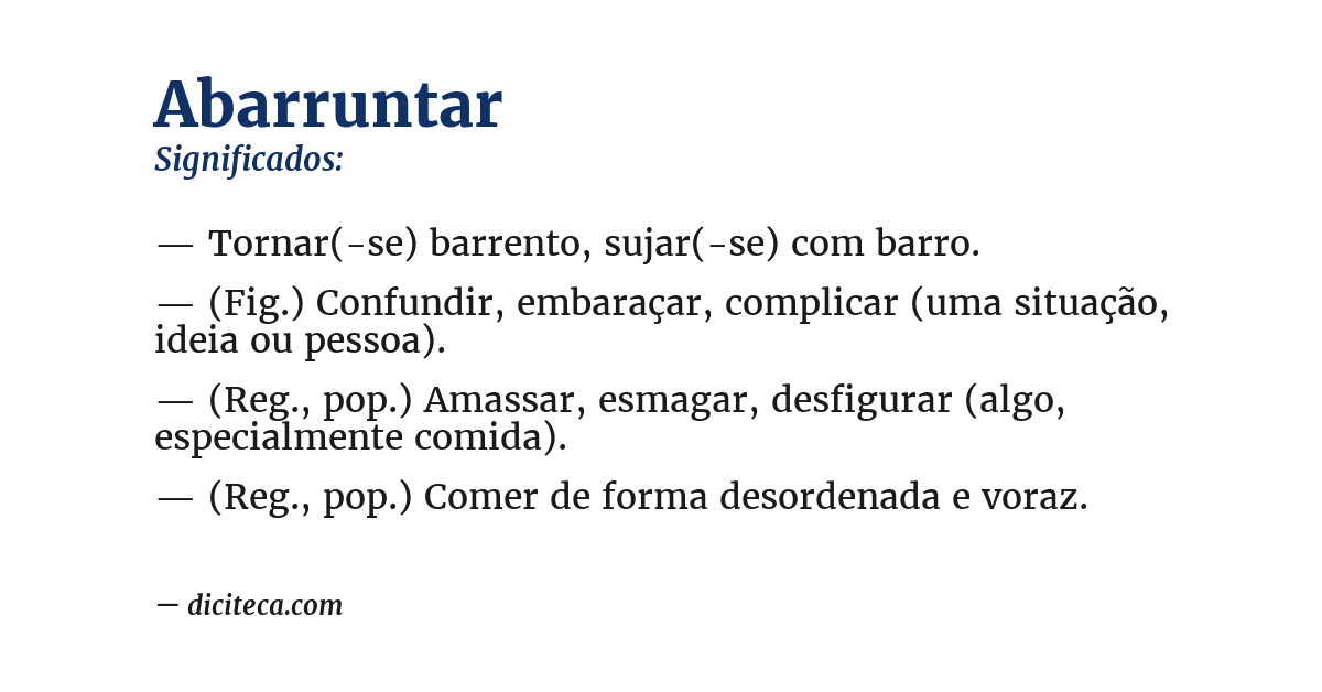 Significado de abarruntar