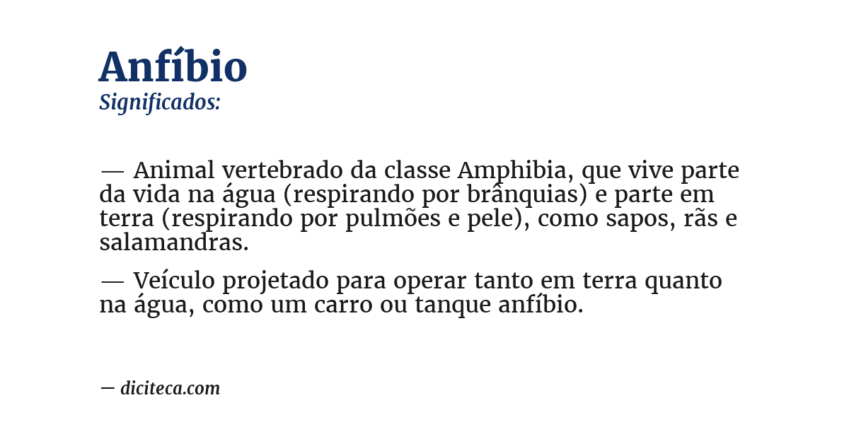 Significado de anfíbio