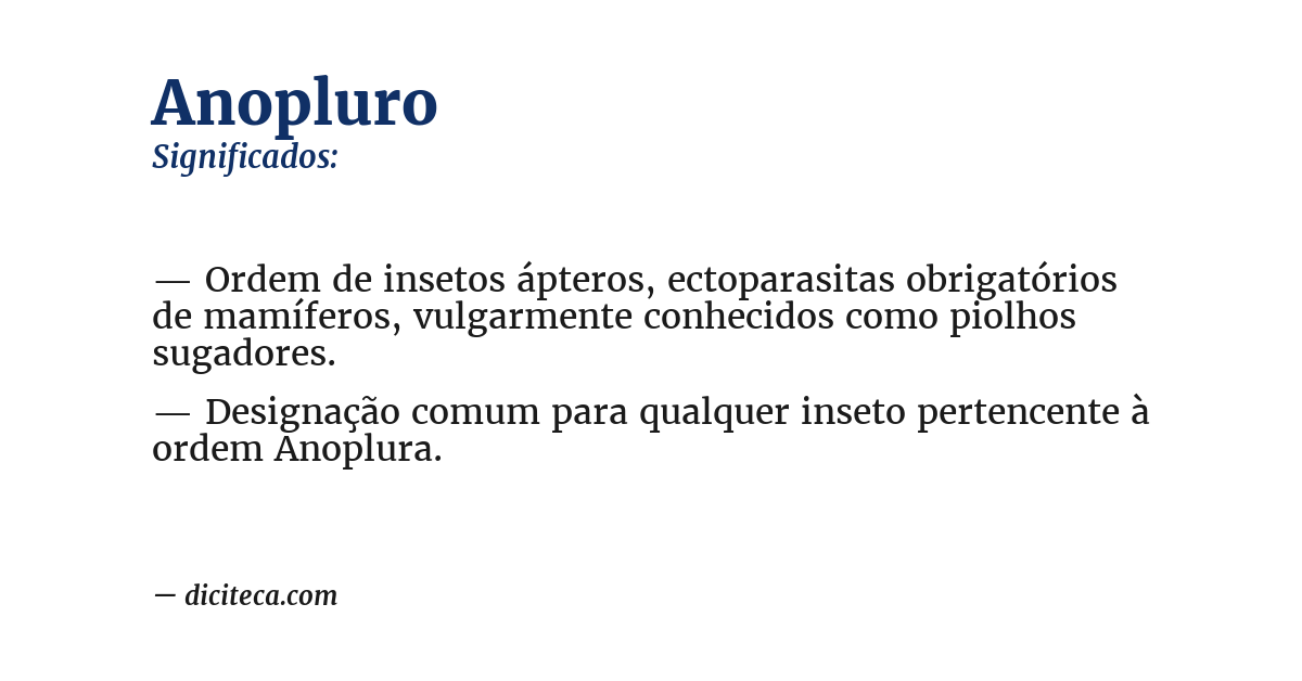 Significado de anopluro