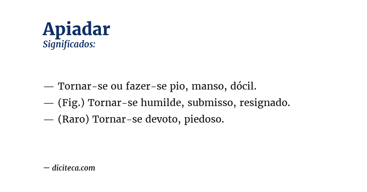 Significado de apiadar