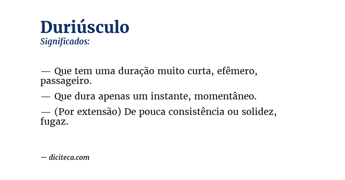 Significado de duriúsculo