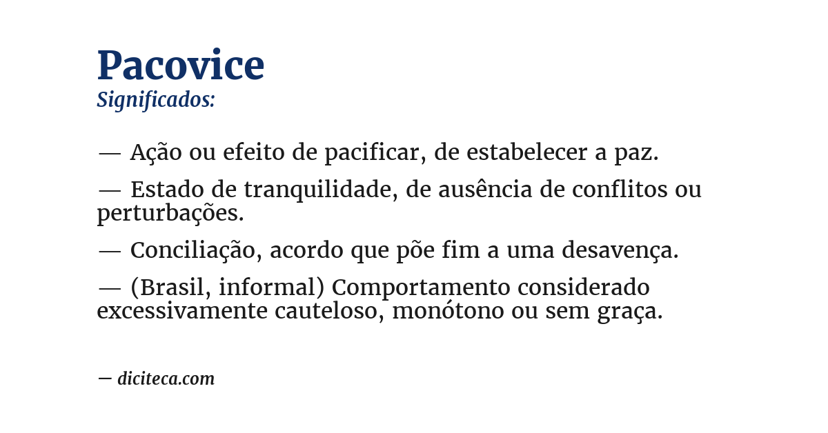 Significado de pacovice