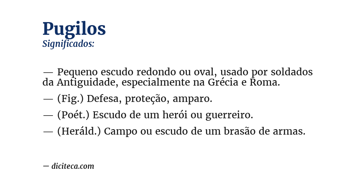Significado de pugilos