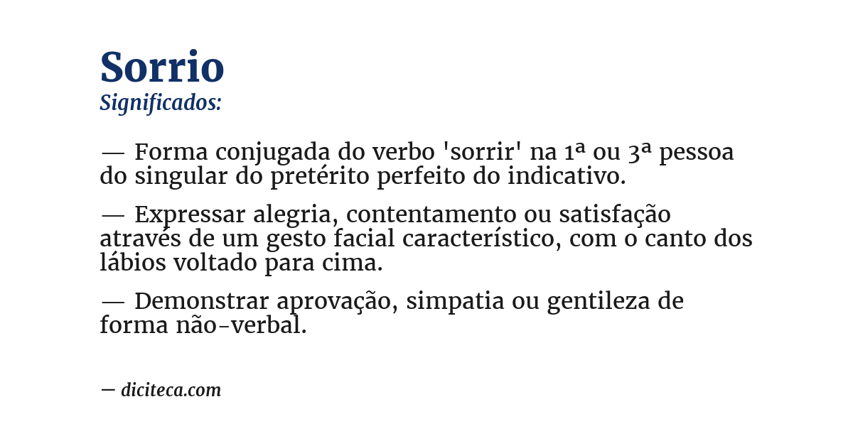 Significado de sorrio