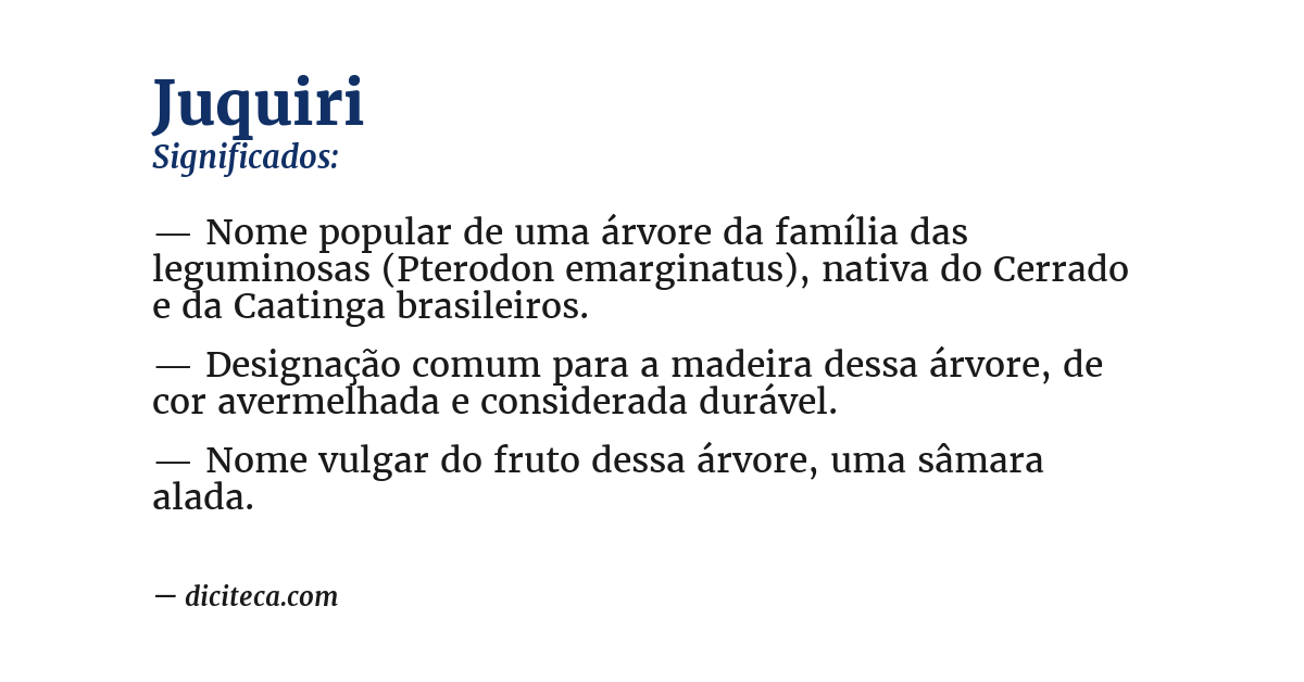 Significado de juquiri