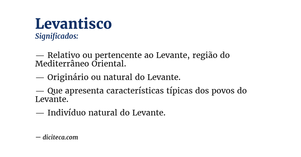 Significado de levantisco