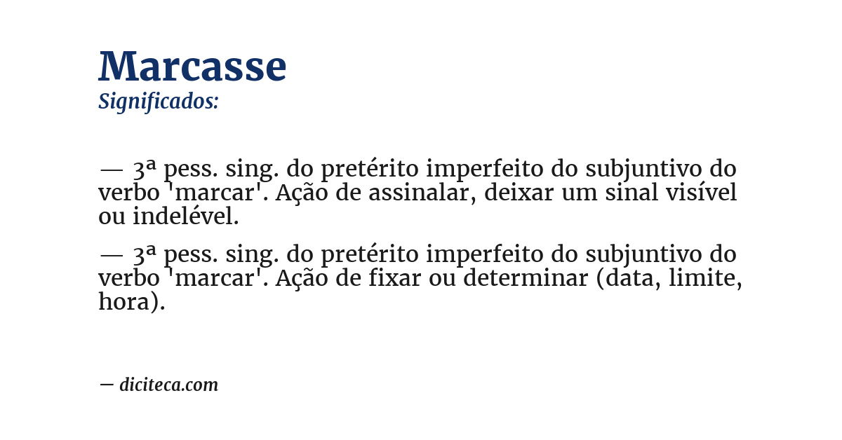 Significado de marcasse